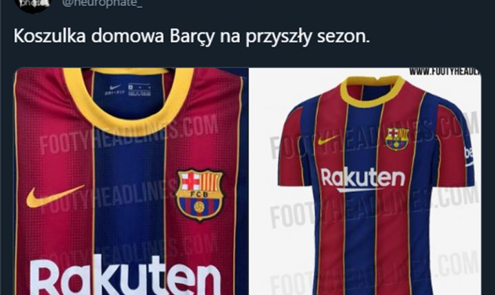 Koszulka DOMOWA Barcelony na następny sezon!